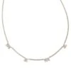 Mama Script Strand Necklace In Silver -Jewelry Shop kendra scott mama script strand necklace rhodium 00