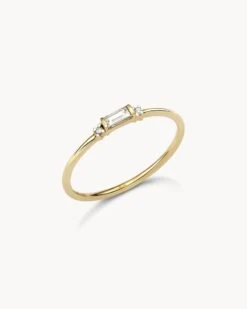 Maria 14k Yellow Gold Band Ring In White Diamond -Jewelry Shop kendra scott maria band ring 14k yellow gold white diamond 01