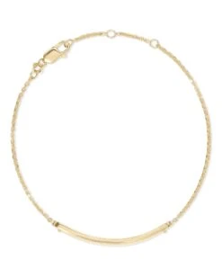 Mattie Bar Delicate Bracelet In 18k Gold Vermeil -Jewelry Shop kendra scott mattie bracelet gold 01 lg