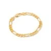 Figaro Chain Bracelet In 18k Gold Vermeil