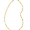 Figaro Chain Necklace In 18k Gold Vermeil 1 Figaro Chain Necklace In 18k Gold Vermeil -Jewelry Shop kendra scott mens fiagro chain necklace 18k yellow gold vermeil 00