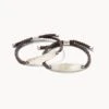 Robert Oxidized Sterling Silver Corded Bracelet In Dark Taupe -Jewelry Shop kendra scott mens robert corded bracelet sterling silver dark taupe 01 lg