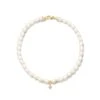 Michelle 14k Yellow Gold Pearl Bracelet In White Pearl -Jewelry Shop kendra scott michelle pearl bracelet 14k yellow gold white pearl 00