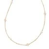 Michelle 14k Yellow Gold Strand Necklace In White Pearl -Jewelry Shop kendra scott michelle strand necklace 14k yellow gold wt pearl wt diamond 00