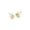 Michelle 14k Yellow Gold Stud Earrings In White Diamond, .16ct -Jewelry Shop kendra scott michelle stud earrings 14k yellow gold .16 ct white diamond 00