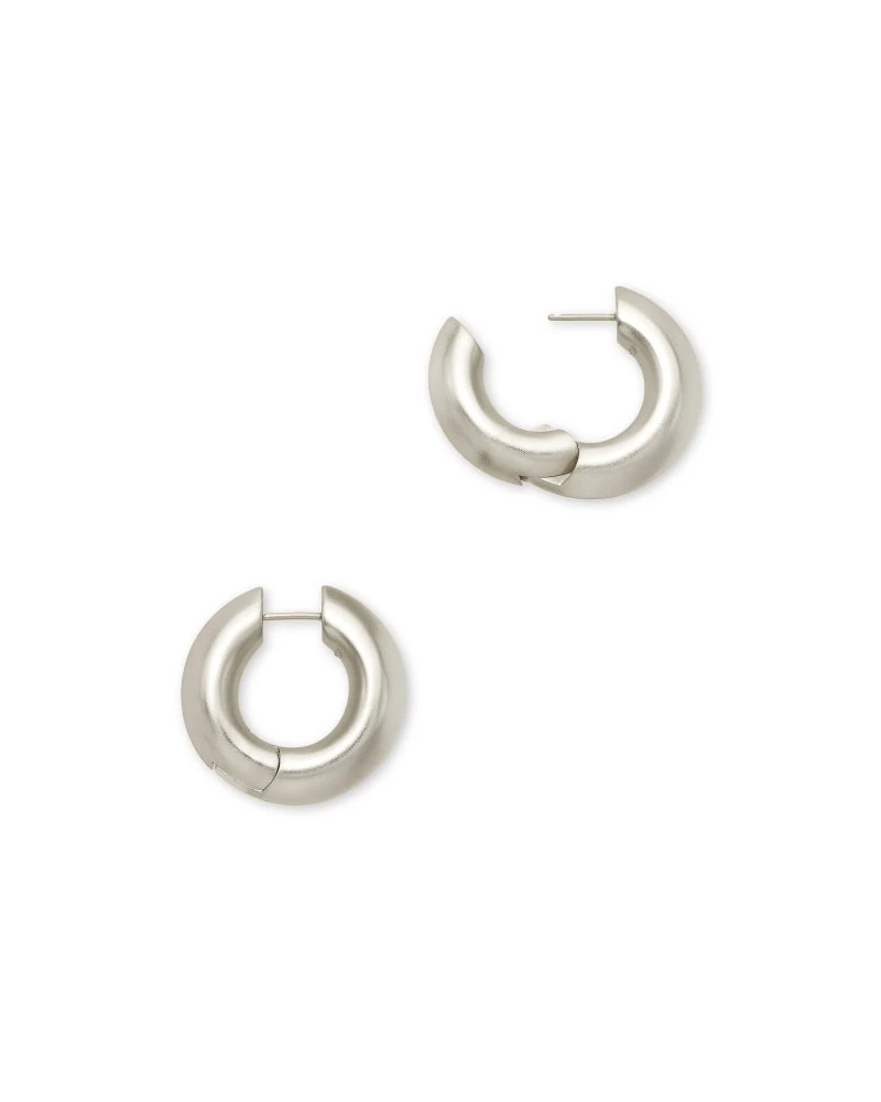 Mikki Hoop Earrings In Silver 3 Mikki Hoop Earrings In Silver