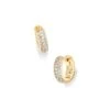 Mikki Pave Huggie Earrings In Gold -Jewelry Shop kendra scott mikki pave huggie earrings gold 00