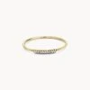 Mila 14k Yellow Gold Band Ring In White Diamond -Jewelry Shop kendra scott mila band ring 14k yellow gold white diamond 00