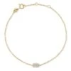 Millicent 14k Yellow Gold Delicate Chain Bracelet In White Diamond -Jewelry Shop kendra scott millicent delicate bracelet 14k gold white diamond 00 lg
