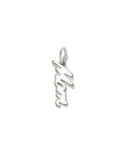 Mom Charm In Sterling Silver 7 Mom Charm In Sterling Silver -Jewelry Shop kendra scott mom charm sterling silver 00