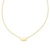 Mommy & Me Adult Fern Short Pendant Necklace In 18k Gold Vermeil -Jewelry Shop kendra scott mommy and me adult fern short pendant necklace 18k yellow gold vermeil 00
