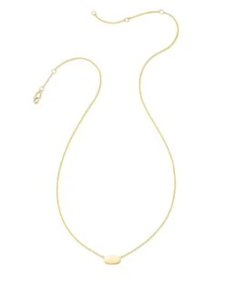 Mommy & Me Adult Fern Short Pendant Necklace In 18k Gold Vermeil -Jewelry Shop kendra scott mommy and me adult fern short pendant necklace 18k yellow gold vermeil 01
