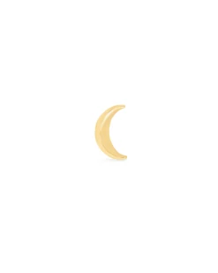 Moon Single Stud EarringĀ inĀ 18k Yellow Gold Vermeil