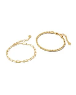 Olivia Set Of 2 Bracelets In Gold -Jewelry Shop kendra scott olivia set of 2 bracelets gold 01