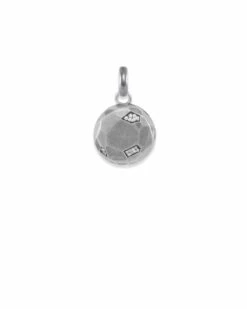 Pave Locket Charm In Vintage Silver -Jewelry Shop kendra scott pave locket charm vintage silver 01 lg