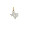 Pave State Of Texas 14k Yellow Gold Charm In White Diamond -Jewelry Shop kendra scott pave state of texas 14k yellow gold white diamond 00 lg