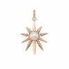 Sunburst With Pearl Charm In Rose Gold -Jewelry Shop kendra scott pearl sunburst charm rose gold 00 lg