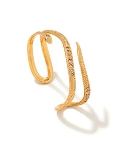 Phoenix Cuff Bracelet In Vintage Gold -Jewelry Shop kendra scott phoenix cuff bracelet vintage gold 01