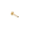 10mm Single Stud Earring Push Back In 14k Yellow Gold -Jewelry Shop kendra scott piercing push back gold 00 lg 1
