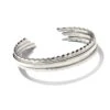 Quinn Cuff Bracelets Set Of 3 In Silver -Jewelry Shop kendra scott quinn cuff bracelet set of 3 rhodium 00
