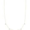 Shannon 14k Yellow Gold Collar Necklace In White Diamond -Jewelry Shop kendra scott shannon necklace 14k yellow gold white diamond 00 lg