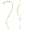 Small Paperclip Chain Necklace In 18k Gold Vermeil 2 Small Paperclip Chain Necklace In 18k Gold Vermeil -Jewelry Shop kendra scott small paperclip chain necklace 18k gold vermeil 00