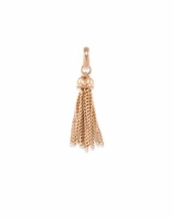 Small Tassel Charm In Rose Gold -Jewelry Shop kendra scott small tassel charm rose gold 01 lg