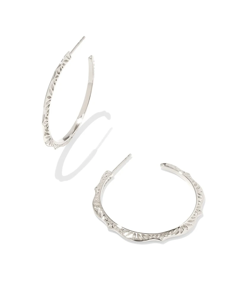 Sophee Hoop Earrings In Sterling Silver 3 Sophee Hoop Earrings In Sterling Silver