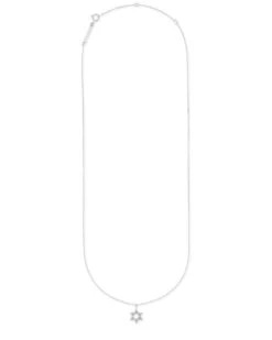 Star Of David 14k White Gold Pendant Necklace In White Diamonds -Jewelry Shop kendra scott star of david short pendant necklace 14k white gold white diamonds 01 lg