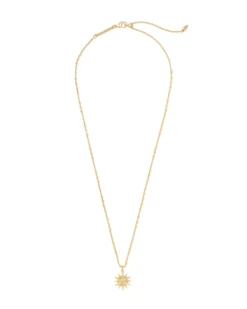 Star Charm Pendant Necklace In Gold -Jewelry Shop kendra scott starburst charm pendant necklace gold 01 lg