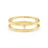 Bennett Double Band Ring In 18k Yellow Gold Vermeil -Jewelry Shop kendra scott sterling bennett double band ring 18k yellow gold vermeil 00 lg