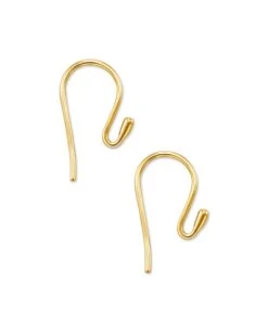 Earring Hook In 18k Gold Vermeil