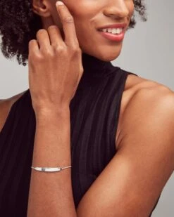 Mattie Bar Delicate Bracelet In 18k Gold Vermeil -Jewelry Shop kendra scott sterling mattie bracelet silver lg