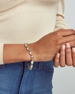 Susanna Gold Link Bracelet In Iridescent Drusy -Jewelry Shop kendra scott susanna bracelet lg 2 lg