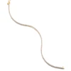 14k Yellow Gold Tennis Bracelet In White Diamond