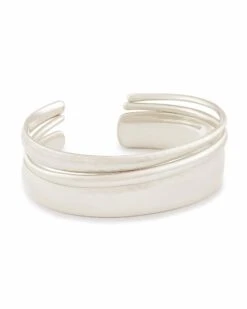 Tiana Pinch Bracelet Set In Bright Silver