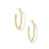 Tyler 14k Yellow Gold Hoop Earrings In White Diamond -Jewelry Shop kendra scott tyler hoop earrings 14k yellow gold white diamond 005B15D