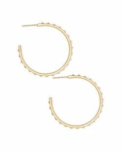 Veronica Hoop Earrings In Gold -Jewelry Shop kendra scott veronica earrings gold 01 lg