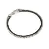 Wells Chain Bracelet In Sterling Silver And Black Hematite