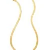 Wide Herringbone Chain Necklace In 18k Gold Vermeil -Jewelry Shop kendra scott wide herringbone chain necklace 18k yellow gold vermeil 00