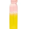 XOXO Water Bottle In Pink And Yellow Ombre -Jewelry Shop kendra scott xoxo water bottle stainless steel pink and yellow ombre 00